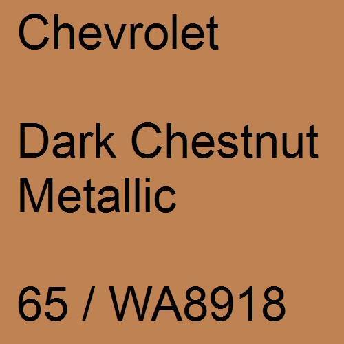 Chevrolet, Dark Chestnut Metallic, 65 / WA8918.